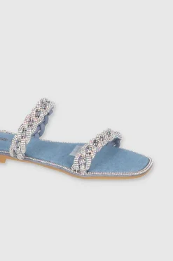 Sandalia Trenza Cerco Brillos