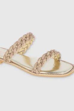 Sandalia Trenza Cerco Brillos