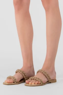 Sandalia Trenza Cerco Brillos