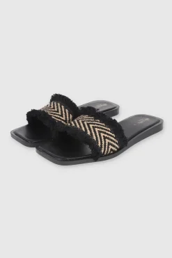 SANDALIA YUTE CHEVRON DESHILADA