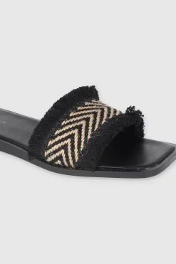 SANDALIA YUTE CHEVRON DESHILADA