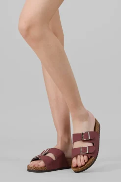 Sandalias 2 Hebillas Efecto Corcho