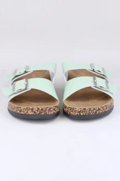 Sandalias 2 Hebillas Efecto Corcho