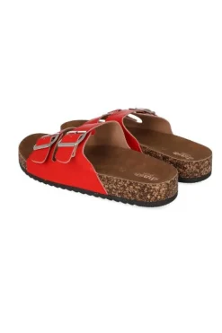 Sandalias 2 Hebillas Efecto Corcho