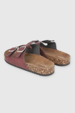 Sandalias 2 Hebillas Efecto Corcho