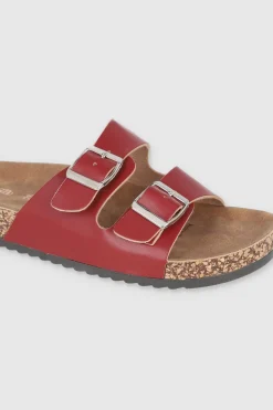 Sandalias 2 Hebillas Efecto Corcho