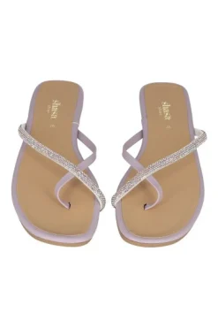 Sandalias anillo brillos