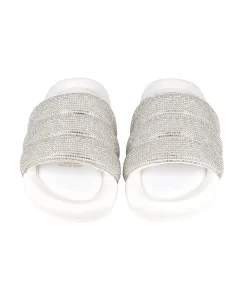 Sandalias capitonada brillos