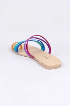 Sandalias cintas anillo dedo