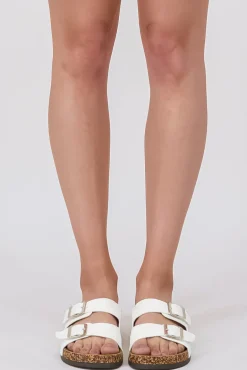 Sandalias doble cinta hebilla