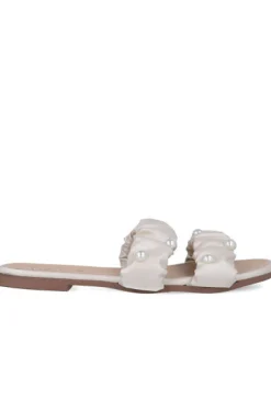 Sandalias Pala 2 Tiras Rugosas Perlas