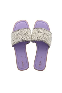 Sandalias pala aplicaciones perlas