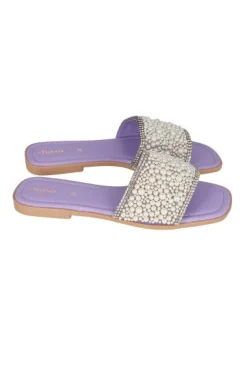 Sandalias pala aplicaciones perlas