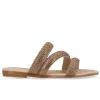Sandalias Triple Tira Brillos