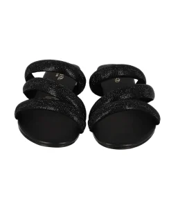 Sandalias Triple Tira Brillos