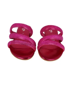 Sandalias Triple Tira Brillos