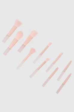 Set 10 brochas mitad transparente