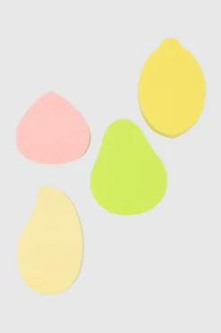 Set 4 esponjas frutas