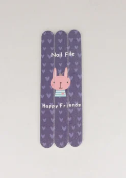 Set 3 limas uñas happy friends