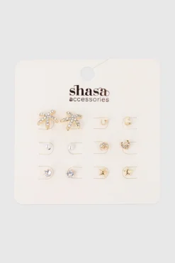 Set 6 Pares Aretes Studs
