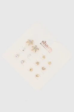 Set 6 Pares Aretes Studs