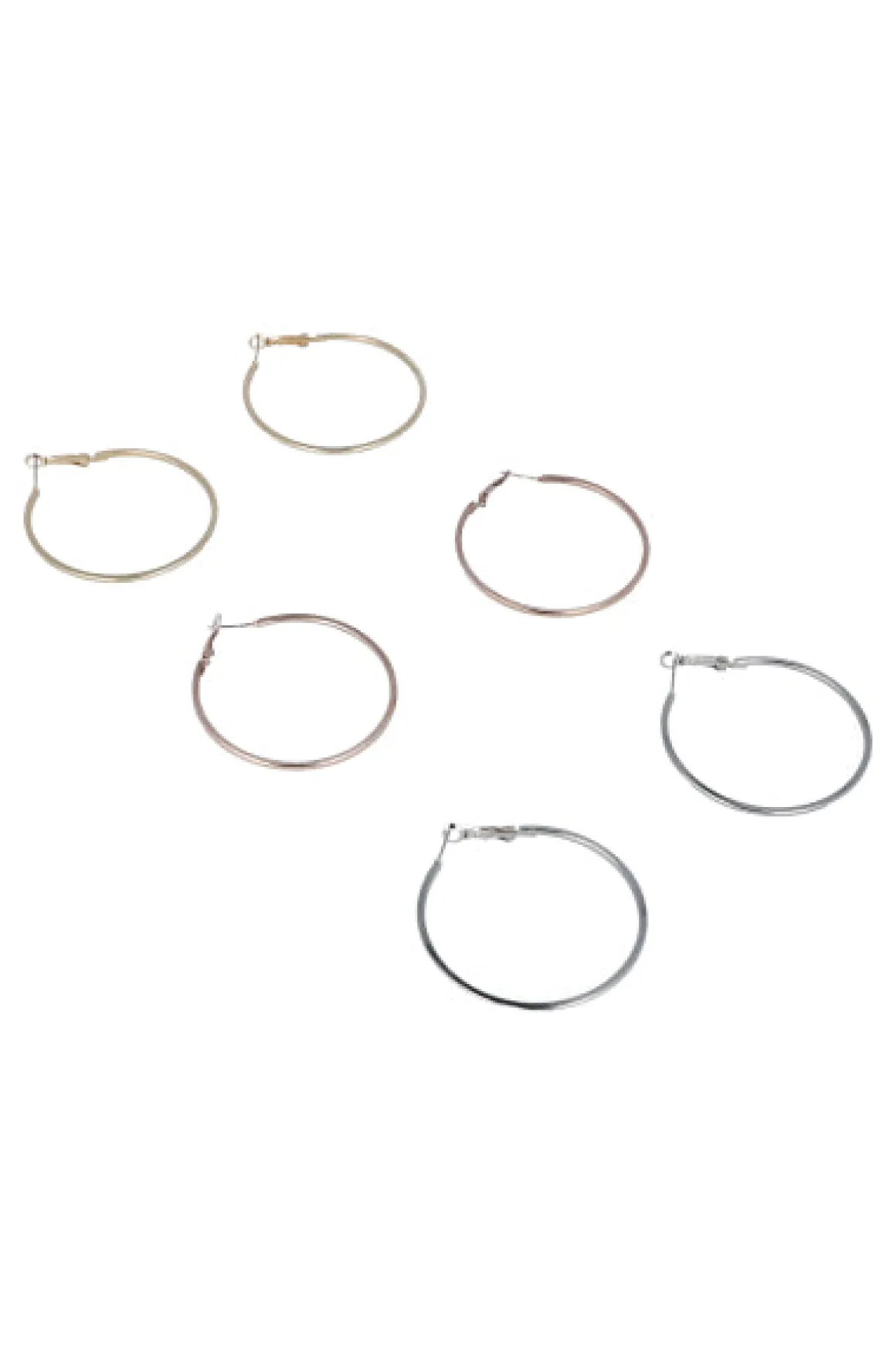 Set 3 Pares Arracadas Sencillas