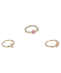 Set 3 Piezas Anillos Luna Estrella