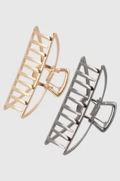 Set 2 Piezas Pinzas Triangulares Metal