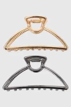 Set 2 Piezas Pinzas Triangulares Metal