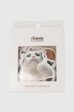 Set 50 stickers gatos divertidos