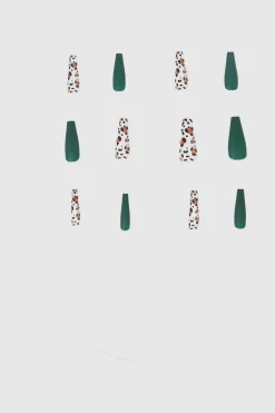 Set 12 uñas animal print