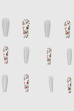 Set 12 uñas animal print