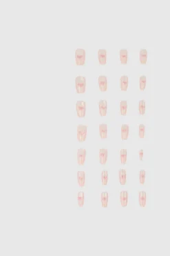 Set 30 uñas corazon efecto ojo de gato