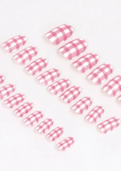 Set 24 uñas cuadros