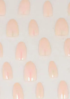 Set 24 Uñas Efecto Espejo