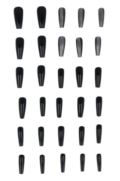 Set 24 uñas efecto ojo de gato