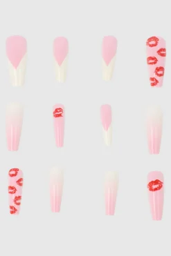 Set 12 uñas figuras