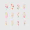 Set 12 uñas french frutas