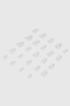 Set 24 uñas metalicas tornasol