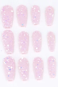 Set 12 uñas postizas chunky estrellas