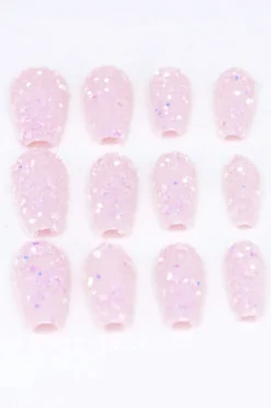 Set 12 uñas postizas chunky estrellas