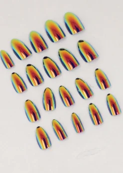 Set 24 Uñas Tornasol