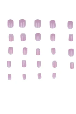 Set 24 uñas tornasol color