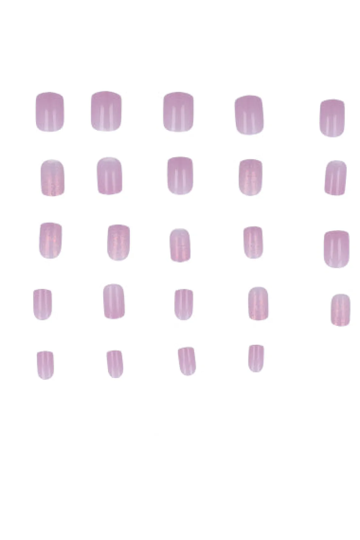 Set 24 uñas tornasol color