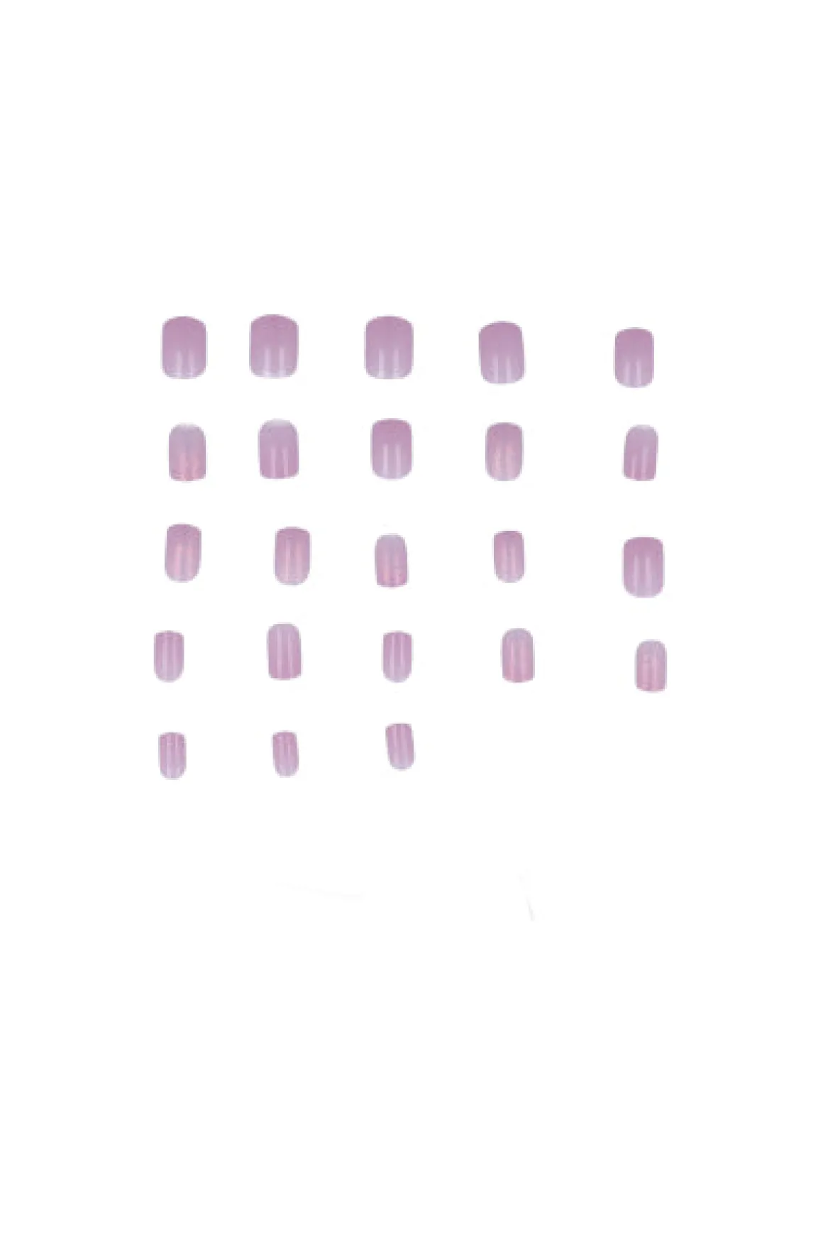 Set 24 uñas tornasol color