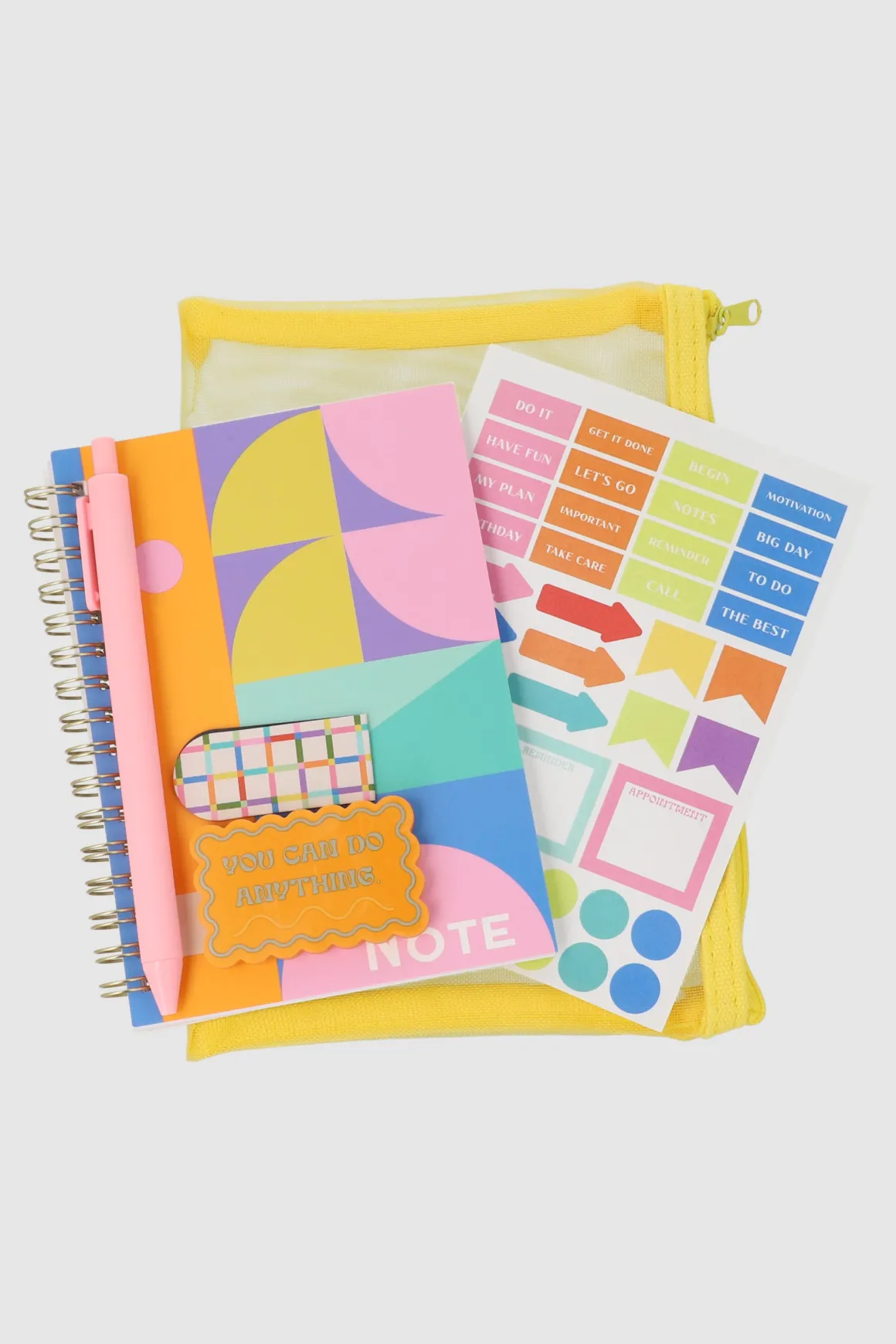 Set de papelería bolsa red