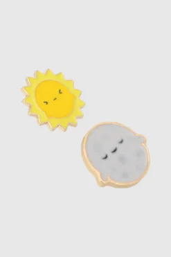 Set de pines sol y luna felices