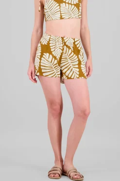 Short bolsas estampado tropical