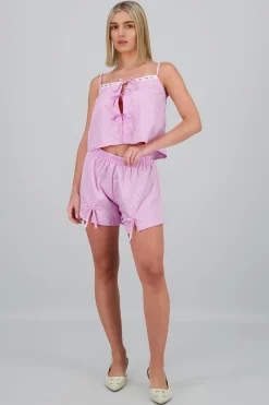 Short cuadros detalle moños