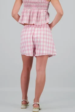 Short cuadros gingham